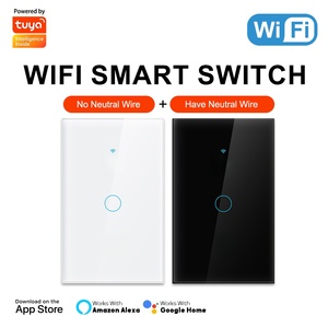 Tuya US estándar inteligente 1 Gang interruptor de cristal luz inteligente remoto Control de voz Wifi interruptor de luz inteligente Control de voz <span class=keywords><strong>Alexa</strong></span> <span class=keywords><strong>Google</strong></span> - Product Image 3