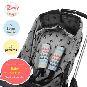 Baberos de algodón puro de ocho capas impermeables con tirantes para niños, <span class=keywords><strong>toalla</strong></span> para la saliva con tirantes traseros, <span class=keywords><strong>toalla</strong></span> para el sudor de bebé con tirantes traseros, diseño tipo gofre. - Product Image 3