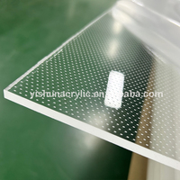 Plaque de guidage de lumière à point laser Mitsubishi acrylique de qualité optique de haute qualité/PMMA LGP pour rétro-éclairage et signalisation LED