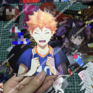 500designs Autocollants Animés 3D Stock <span class=keywords><strong>le</strong></span> <span class=keywords><strong>Plus</strong></span> Populaire <span class=keywords><strong>Manga</strong></span> Lenticulaire Étanche Décoration Murale Ordinateur Portable Découpée Autocollants de Voiture - Product Image 3