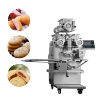 Machine automatique industrielle de fabrication de biscuits de petit remplissage multifonctionnel de double de biscuit de trois trémies