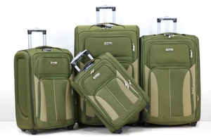 Ensemble de bagages de voyage personnalisé de 4 pièces, sacs de voyage, couleur rose, ensemble de bagages en tissu, étiquettes de <span class=keywords><strong>valise</strong></span> - Product Image 4