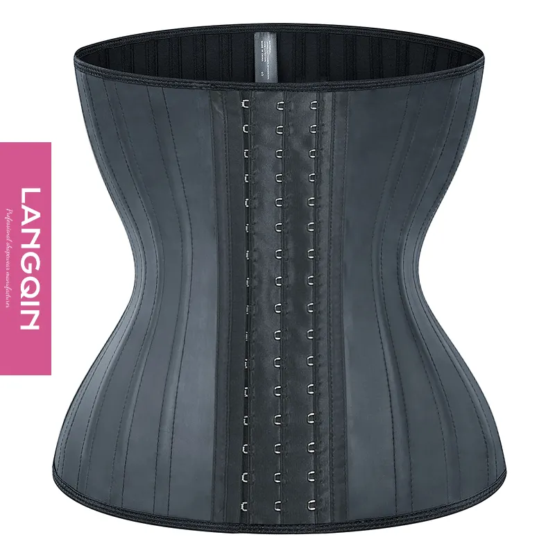 LANGQIN Women comfortable slimming corsets girdles Underbust 25 Steel Boned Waist packaging sweat waist trainers