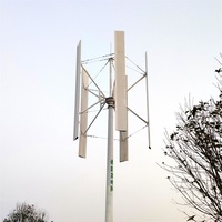 Éolienne à axe vertical à haut rendement en basse vitesse de vent Générateur d'éolienne à axe vertical 5kw 10kw 3 pales Éolienne à axe vertical