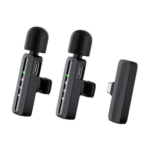 Xu Hướng Mới Vlog Ghi Âm Giọng Nói Clip 1 Trong 1 Mic Podcast Studio Thiết Bị 2 Trong 1 Lavalier Di Động Không Dây Ve Áo <span class=keywords><strong>Microphone</strong></span> - Product Image 2