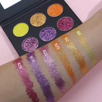 Palette de fards à paupières à prix compétitif, marque privée, hautement pigmentée, cosmétiques végétaliens bon marché, palette de fards à paupières personnalisée