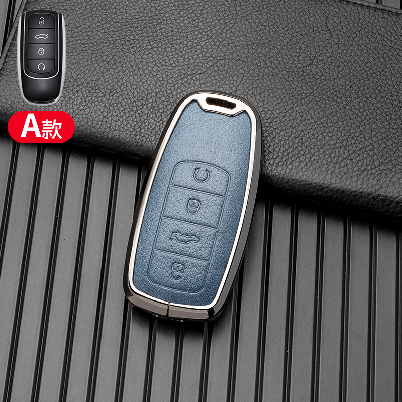 Un gunmetal &amp; bleu