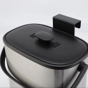 Cestino di Compost da 1.3 galloni appesi per bidone dei rifiuti da banco porta dell'armadio pattumiera - Product Image 4