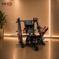 Machine Smith Iso-Latérale Commerciale Hack Squat à Charge de Plaques pour Entraînement de Force des Bras, Jambes et Dos en Acier Durable
