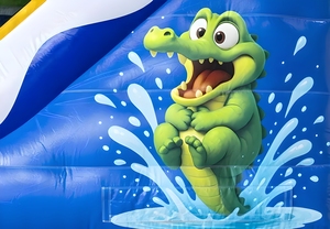 ลดราคา! <span class=keywords><strong>บ้าน</strong></span>ลมรูปจระเข้แบบกำหนดเองพร้อมสไลเดอร์สำหรับสวนกลางแจ้ง - Product Image 2