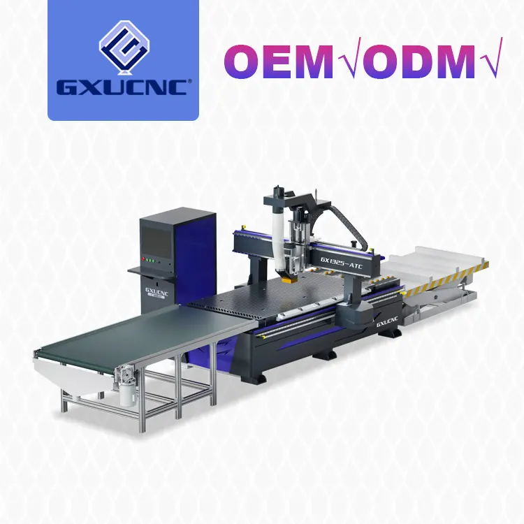 Hot Selling Wood Panel Furniture Industry 1325 3 Axis Cnc Router Wood Working Cnc Router Machine Price Cheap