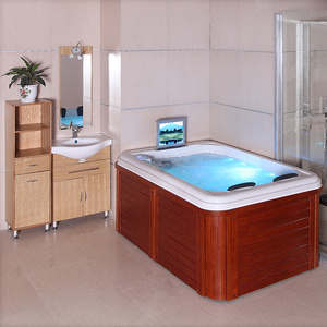 Jacuzzi <span class=keywords><strong>Hidromasaje</strong></span> Económico para Exteriores, Spa para Baño, Jacuzzi Interior para 2 Personas con 2 Reposabrazos - Product Image 2