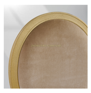 Venta caliente muebles modernos espalda redonda boda evento Hotel recepción banquete comedor SILLA DE Metal - Product Image 6