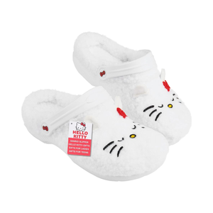 รองเท้าแตะซานริโอ้สำหรับเด็กผู้หญิง วัยรุ่น และผู้หญิง ไซส์ UK 2-7  แบบกันลื่น บุขนบอร์ก สำหรับฤดูหนาว ใส่ในสวน เหมาะสำหรับเป็นของขวัญจากประเทศจีน - Product Image 1