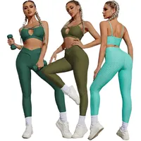 Wholesale 2PCS Hot Deep V Neck Sports Bra and High Waisted Yoga Pants  Activewear Set, Customizable Tie Dye Printed Plunge V-Neck Gym Pilates  Clothes for Women - China Premium Gym Clothes and Workout Clothes for Women  price