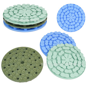 Tapis de renifflement en silicone pour animaux de compagnie, 288 mm, rond, de qualité alimentaire, pour l'alimentation lente des chiens et des chats - Product Image 2