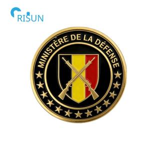 Souvenirs personnalisés du drapeau belge, médailles des forces armées, médailles commémoratives, pièces de monnaie personnalisées, pièce de monnaie de défi de la Belgique - Product Image 6