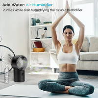 Kipas Angin Mini AC Portabel 2020 Pendingin Udara Air Cooler Hitam