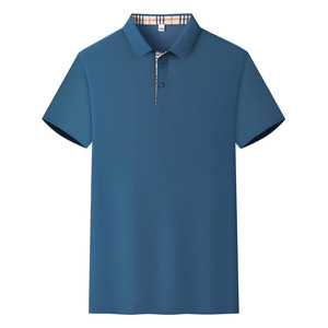 Camiseta Polo de Nailon de Color Sólido para Hombre, Manga Corta, Ropa de Trabajo, Uso Diario - Product Image 1