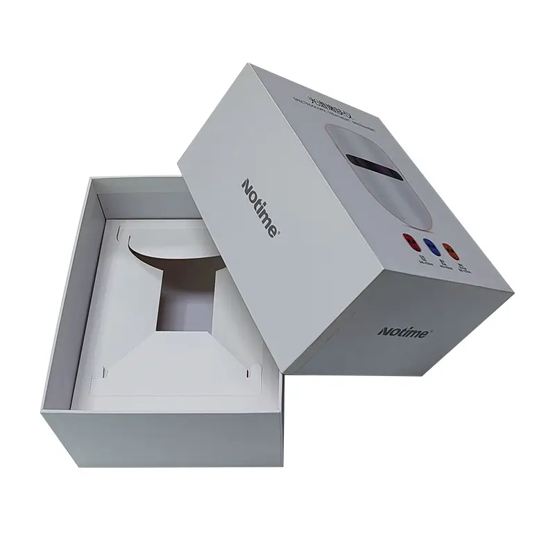 Boîte d'emballage de couverture supérieure et inférieure personnalisée emballage de boîte-cadeau d'instruments de beauté de produits électroniques avec son propre logo