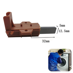 5X12.5X32mm PA66 Aristons Indesit C00196539 Lavadora <span class=keywords><strong>de</strong></span> doble capa Cepillo <span class=keywords><strong>de</strong></span> carbono y soporte - Product Image 2