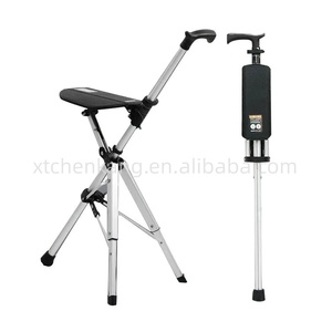 Canne-chaise électrique à ouverture et fermeture à un bouton, canne-tabouret antidérapante pour personnes âgées, pliable. - Product Image 2