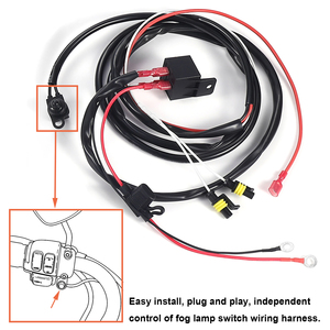 Feux auxiliaires LED 4,5 pouces, projecteurs antibrouillard, feux de croisement avec boîtier, clignotants pour <span class=keywords><strong>Harley</strong></span> Touring Road King - Product Image 5