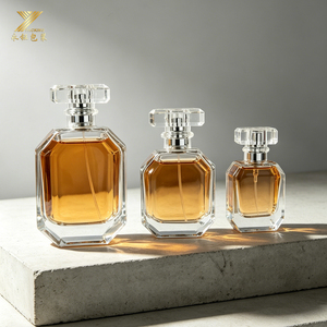YZ-Luxury Flacon de parfum en verre octogonal taillé en diamant - 30ml 50ml 100ml Vaporisateur à brume fine en cristal de silex de haute qualité pour marques de niche - Product Image 3