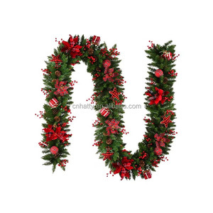 Guirlande de 2,7 m en rotin pour décorations de Noël, pendentif de fenêtre portable pour l'aménagement de scènes intérieures - Product Image 2