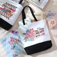 Bolso Tote de Lona Bordado Personalizado con Cierre de Cremallera, Accesorio de Moda para Mujer, Ideal para Bodas en la Playa, Modelo para Todas las Temporadas