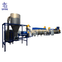 Machine de recyclage de bouteilles en plastique rigide PP pouvant être utilisée pour la ligne de lavage de bouteilles chimiques en HDPE