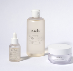 Purelica Slowaging PDRN Trio Set Korean 3 Step Skincare Routine Toner Ampoule Cream Anti Aging Lift and Firm - Product Image 4
