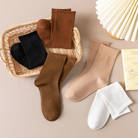 Chaussettes fines pour femmes, personnalisées en usine, vente directe, couleur unie, respirantes, avec logo tissé, bordure transparente