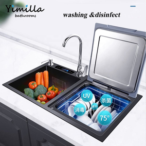 Lave-<span class=keywords><strong>vaisselle</strong></span> intelligent tendance avec évier de cuisine intelligent et rangement intégré, <span class=keywords><strong>machine</strong></span> à <span class=keywords><strong>laver</strong></span> à ultrasons - Product Image 1