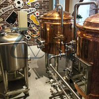 200L 500L 1000L équipement de cuivre équipement de brassage de bière réservoir en acier inoxydable