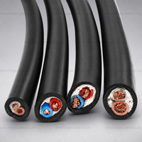 Cable de Alimentación Flexible RVV de 2 Núcleos 2x1mm² 300/500V, Cobre con Revestimiento de PVC Negro para Cableado de Señalización LED