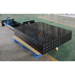 Black Power-coated Aluminum <strong>Tool</strong> Chest Heavy-duty Pickup Truck Trailer <strong>Toolbox</strong> <strong>with</strong> Sliding Drawer for Heavy-duty Guide Rail - Product Image 4