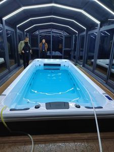 Design moderne <span class=keywords><strong>piscine</strong></span> <span class=keywords><strong>hors</strong></span> <span class=keywords><strong>sol</strong></span> sans fin <span class=keywords><strong>prix</strong></span> spa de nage grandes piscines rectangulaires en vente - Product Image 2