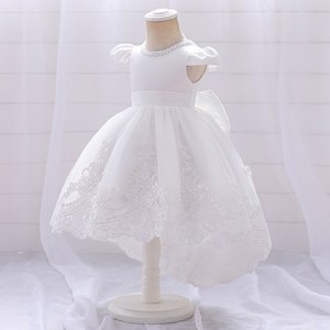 Robe tutu pour filles et enfants MQATZ, robe de fête d'anniversaire en mousseline de soie avec broderie de perles sur le col, prix de gros T2021XZ - Product Image 4