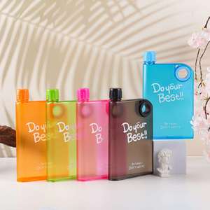 Botella de Agua con Forma de Cuaderno, Personalizada con Logotipo Impreso, Transparente, Portátil, de Plástico, para Oficina, Hogar y Viajes - Product Image 2