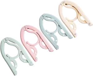 ราวตากผ้าพลาสติกแบบพกพาขายส่ง ราวแขวนผ้าแบบพับได้สำหรับเดินทาง - Product Image 1