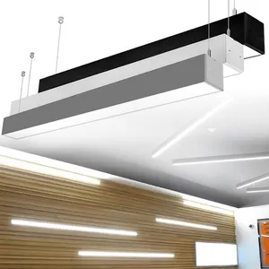 Alite-sistema de iluminación empotrable de techo, accesorio de aluminio, sin costuras, para oficina, pasillo, colgante, listón lineal Led