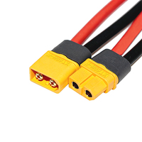 Kabel Ekstensi XT60 Male Female Baru, Kabel Silikon XT60 Connector Wiring Harness untuk Baterai LiPo FPV Drone