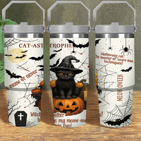Halloween 30oz isolé gobelet paille USA entrepôt livraison directe ODM OEM paquet promotionnel verres promotionnels