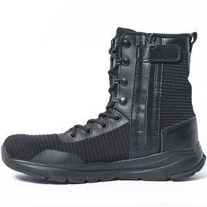 Bottes tactiques respirantes en mesh pour hommes TSB01, toutes saisons, pour la randonnée en plein air, disponibles en noir et kaki. - Product Image 5