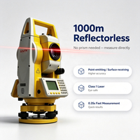 Alat Survei Profesional SOUTH NTS-332R10 Total Station Akurasi 2' 1000m Non Prisma 5000m Jangkauan Jauh EDM untuk Survei Tanah