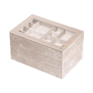 <b>Plush</b> Jewelry Storage Case <b>Large</b> Capacity Multifunctional Jewelry Case Multi Layered Jewelry Case - Product Image 2