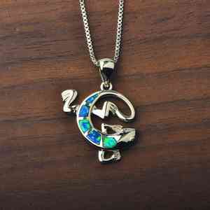 Tiktok Ins gió Hawaii bãi biển nổ Opal <span class=keywords><strong>Gecko</strong></span> Vòng cổ phong cách dễ thương trẻ em bán buôn khảm quyến rũ - Product Image 5