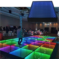Светодиодные танцевальные плитки DMX512 15W RGB 3D Mirror с движущимися световыми эффектами, IP65, звукоактивированные/управляемые по Wi-Fi, для церкви, свадеб, вечеринок, диджеев