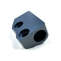 High-precision Thread Cutting Cnc Machining Aluminum Accessory Low Scrap Rates Grey purple Anodized Motor Part Strict Tolerance